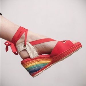 Miss L Fire Martha Espadrille Wedges - 39